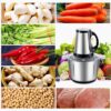 Electric Chopper 2L Stainless Steel | Heavy Duty Meat Grinder, Vegetable Chopper & Food Processor | Multipurpose Mixer Grinder Machine for Kitchen