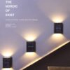 Solar Wall Lights Small Fence Lights Waterproof Solar Powered Up Down LED Porch Light Luces Solares para Exteriores Garden Lights Outdoor Solar Landscape Lights (2)