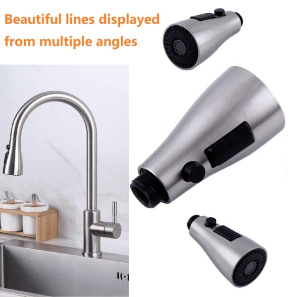1777164442_Fat-Cattie-Pull-Down-Kitchen-Faucet-Sprayer-Head-Replacement-Part-Pull-Out-Sink-Sprayer-Replacement-Nozzle-Kitchen-Faucet-Head-Hose-Spray-Tap-Spout-Only-for-G120.8inchConnector-Brushed-Nickel.jpg Fat-Cattie Pull Down Kitchen Faucet Sprayer Head Replacement Part - Pull Out Sink Sprayer Replacement Nozzle, Kitchen Faucet Head Hose Spray Tap Spout Only for G1/2(0.8inch)Connector (Brushed Nickel)
