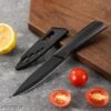 Stainless Steel Kitchen Knife Set, Meat Knife, Professional Chef’s Knife Set, Sharp Blade with Ergonomic Handle for Home Kitchen and Restaurant (Pack of 3)(Black) AAD-P556