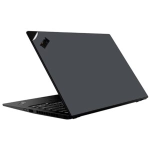 GADGETS WRAP Premium Vinyl Laptop Decal Top Only Compatible with GADGETS WRAP Premium Vinyl Laptop Decal Top Only Compatible with Lenovo Thinkpad X1 Carbon Gen 7 - Dark Grey Glossy (0505LapMat-2170)