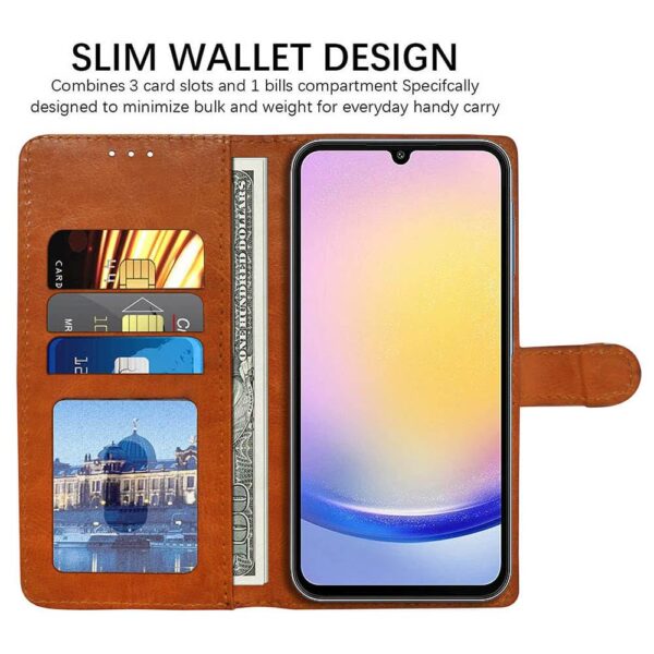 1777178897_Amazon-Brand-Solimo-Flip-Leather-Mobile-Cover-Soft-Flexible-Kickstand-Back-case-Compatible-for-Samsung-Galaxy-A25-5G-CamelBlue.jpg Amazon Brand - Solimo Flip Leather Mobile Cover (Soft, Flexible & Kickstand Back case) Compatible for Samsung Galaxy A25 5G (CamelBlue)