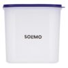 Amazon Brand - Solimo Square Modular Plastic Storage Container | Airtight | BPA-Free | Set of 2 | 3.9 L (Blue)