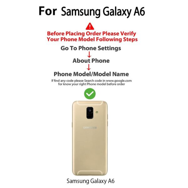 Flip Cover Back Case for Samsung Galaxy A6 | Premium Leather Finish | Inbuilt Pockets & Stand | Flip Cover Back Case for Samsung Galaxy A6 (Black)
