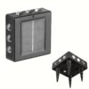 Best 2 in 1 LED Solar Wall Light Waterproof Outdoor Night/evening Light for Entryway,backyard,Walkway,Patio Garden,Pathway (Warm White) (5)