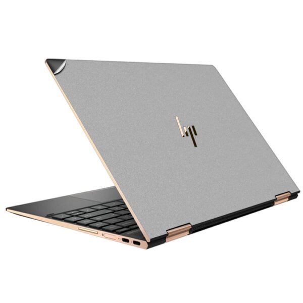 GADGETS WRAP Premium Vinyl Laptop Decal Top Only Compatible with GADGETS WRAP Premium Vinyl Laptop Decal Top Only Compatible with HP Spectre X360 Convertible 13-ac0XX - Silver Glitter