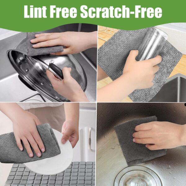 25 Pcs Multi Color Durable Non Woven Kitchen Cloth Disposable Kitchen Wipes for Kitchen Utensils & Dishes