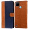 Amazon Brand - Solimo Flip Leather Mobile Cover (Soft, Flexible Amazon Brand - Solimo Flip Leather Mobile Cover (Soft, Flexible & Kickstand Back case) Compatible for Realme C21Y / C25Y (CamelBlue)