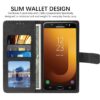 Amazon Brand-Solimo Flip Leather Mobile Cover (Soft, Flexible & Kickstand Back case) Compatible for Samsung Galaxy J7 Max (Black)