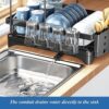 1777233256_Cloyster-Detachable-Dish-Drying-Rack-Two-Tier-Dish-Organizer-with-Cup-Holder-360°-Swivel-SpoutUtensil-Holder-and-Cutting-Board-Holder-Over-the-Sink-Dish-Rack-for-Kitchen-CL-09.jpg Cloyster Detachable Dish Drying Rack, Two Tier Dish Organizer with Cup Holder, 360° Swivel Spout,Utensil Holder and Cutting Board Holder, Over the Sink Dish Rack for Kitchen (CL-09)