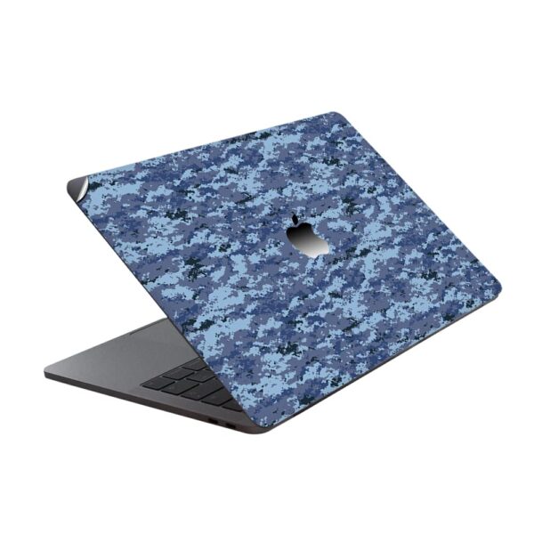 GADGETS WRAP Premium Vinyl Laptop Decal Top Only Compatible with Apple MacBook 11 inch Air - Dark Blue Camo