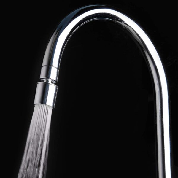 ALTON ALD760, ABS Dual Flow Aerator with Adjustable Joint | kitchen Tap extender | 360 Degree Rotation | Water Saving Aerator | Fits F22 and M24 mm taps