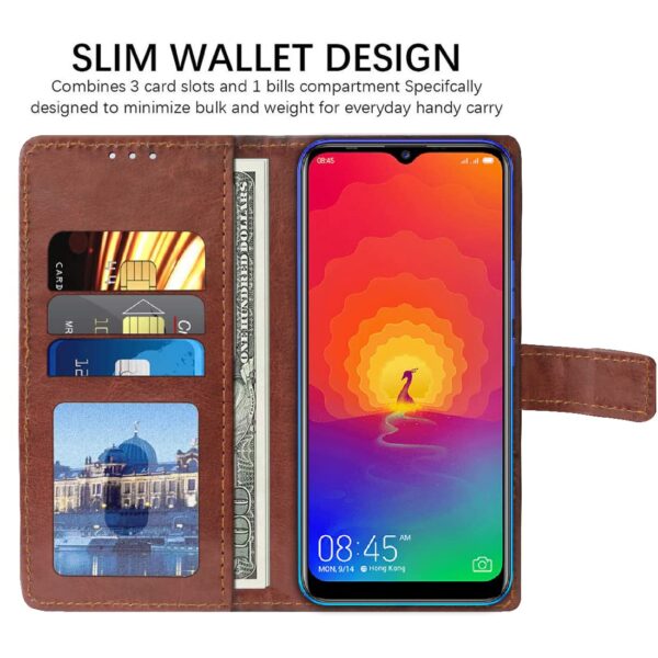 1777259883_Amazon-Brand-Solimo-Flip-Leather-Mobile-Cover-Soft-Flexible-Kickstand-Back-case-Compatible-for-Tecno-Spark-4-Brown.jpg Amazon Brand-Solimo Flip Leather Mobile Cover (Soft, Flexible & Kickstand Back case) Compatible for Tecno Spark 4 (Brown)