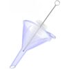iSnuff Mini Funnel Small Plastic Funnel 5-Pack for Lab Bottles, Sand Art, Perfumes, Spices, Powder, Essential Oils, Recreational Activities Kitchen Food Grade.