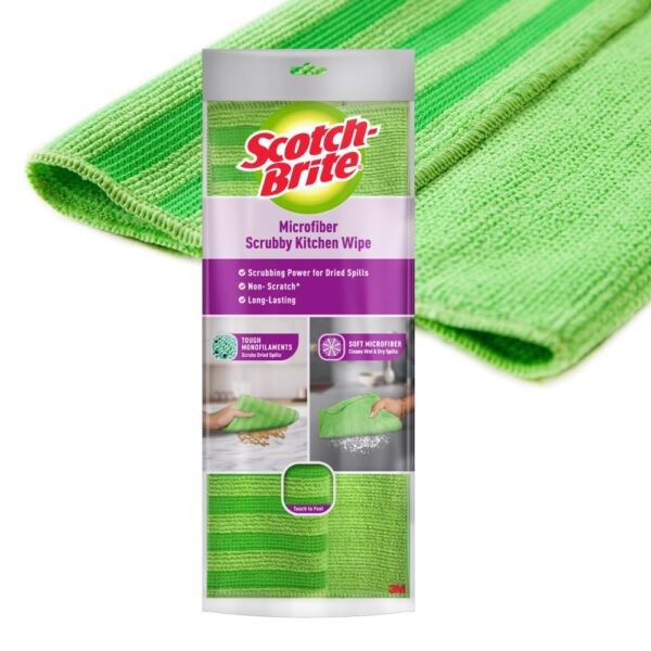 1777264604_Scotch-Brite-Fabric-Scrub-Cloth-Pack-of-1-Green-Purple.jpg Scotch-Brite Fabric Scrub Cloth (Pack of 1, Green, Purple)