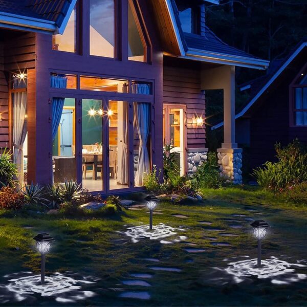 MAGGIFT LED Decorative Solar Outdoor Lights for Yard, Landscapes, Gardens, Pathways, Walkways and Driveways (Pack-2, White)