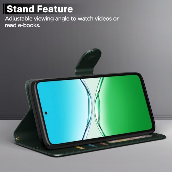 1777267182_Amazon-basics-Flip-Cover-for-Oppo-A5-5G-Leather-Finish-Wallet-Stand-and-Shock-Proof-Inside-TPU-with-Card-Pockets-Complete-Protection-Flip-Case-Green.jpg Amazon basics Flip Cover for Oppo A5 5G Leather Finish | Wallet Stand and Shock Proof | Inside TPU with Card Pockets | Complete Protection Flip Case (Green)