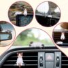 5pcs Cat Car Accessories,PVC Cat Figurine for Cars Home Garden Decor,Car Decorations Interior Dashboard Accessories (Style 2)