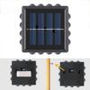 Solar Wall Light 4 Side 12 LED, Modern, Warm White, Waterproof, Auto On/Off, 4-way Lighting, Outdoor, Garden, Patio, Wall Mount (2)