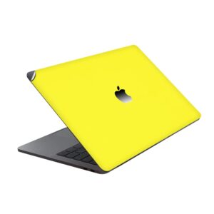 GADGETS WRAP Premium Vinyl Laptop Decal Top Only Compatible with GADGETS WRAP Premium Vinyl Laptop Decal Top Only Compatible with Apple MacBook Air 13 inch 2018 - Yellow Matte