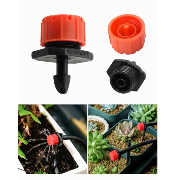1777288076_SOILCRAFT®-4mm-Drip-Irrigation-Pipe-Accessories-Adjustable-Drippers-Emitters-Sprinklers-0-70lph-for-Watering-Misting-The-Garden-OutdoorPack-of-100-PCS.jpg SOILCRAFT®- 4mm Drip Irrigation Pipe Accessories Adjustable Drippers Emitters Sprinklers 0-70lph for Watering Misting The Garden Outdoor(Pack of 100 PCS)