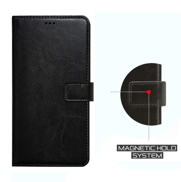 1777298769_Premium-Leather-Kickstand-Wallet-Flip-Case-Cover-with-Magnetic-Closure-for-Realme-7-Pro-Black.jpg Premium Leather Kickstand Wallet Flip Case Cover with Magnetic Closure for Realme 7 Pro - Black