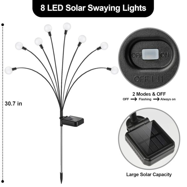 1777323204_Solar-Garden-Lights-Outdoor-Waterproof-8-LED-Firefly-Lights-Solar-Outdoor-Solar-Outdoor-Lights-Pathway-Decorative-Outdoor-Solar-Lights-for-YardWarm-White.jpg Solar Garden Lights Outdoor Waterproof, 8 LED Firefly Lights Solar Outdoor, Solar Outdoor Lights Pathway Decorative, Outdoor Solar Lights for Yard,(Warm White)