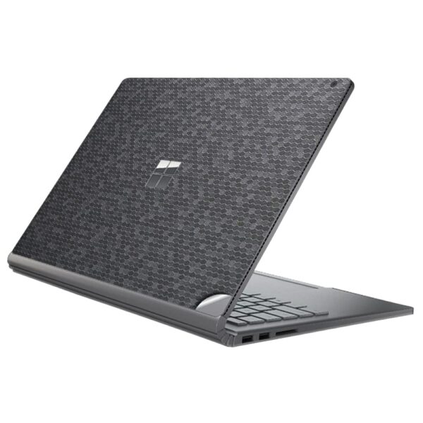 GADGETS WRAP Premium Vinyl Laptop Decal Top Only Compatible with GADGETS WRAP Premium Vinyl Laptop Decal Top Only Compatible with Microsoft Surface Book - Silver Honeycomb