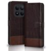 TheGiftKart Flip Back Cover Case for Mi Redmi Note 15 Pro Plus 5G | Dual-Color Leather Finish | Inbuilt Stand & Pockets | Flip Back Case Cover for Redmi Note 15 Pro+ 5G (Faux Leather, Coffee & Brown)