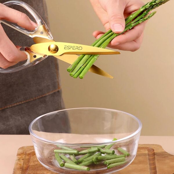1777329667_ESPERO-Multi-Purpose-Made-In-Japan-Kitchen-Scissors-food-scissorsPremium-Stainless-Steel-Solid-Kitchen-Shears-for-Meat-Seafood-Chicken-Vegetables-Herbs-BBQ-Bottle-Opener-Transparent-White.jpg ESPERO Multi Purpose Made In Japan Kitchen Scissors, food scissors,Premium Stainless Steel Solid Kitchen Shears for Meat, Seafood, Chicken, Vegetables, Herbs, BBQ, Bottle Opener (Transparent White)