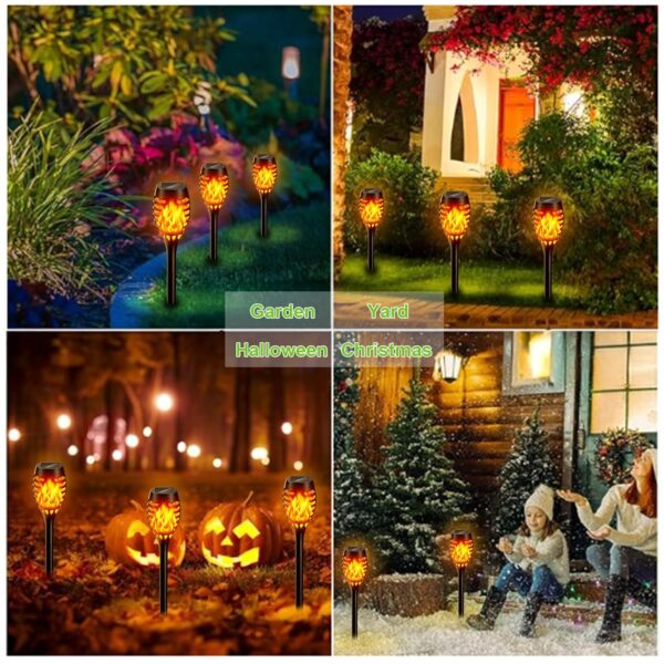1777342069_ABS-10-Pack-Solar-Torch-with-Flickering-Flame-Waterproof-Solar-Powered-Garden-Lights-LED-Flame-Pathway-Torches-for-Yard-Patio-Outside-Landscape-Decor.jpg ABS 10 Pack Solar Torch with Flickering Flame, Waterproof, Solar Powered Garden Lights, LED Flame Pathway Torches for Yard, Patio, Outside Landscape Décor