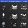Solar Light Outdoor Wall | LED Sensor Solar Light | Waterproof Solar Powered Garden Lights | Motion Sensor Security Wall Lamp | Garden Decoration Items/Fixture Lights | Pack of 5