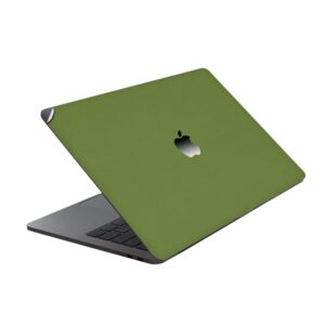 GADGETS WRAP Premium Vinyl Laptop Decal Top Only Compatible with Apple MacBook 15 inch Pro Retina - Green Matte