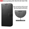 CEDO Flip Cover for Samsung Galaxy A07 (4G) LTE / A07 (5G)/ F70E | Leather Finish | Inside Pockets & Inbuilt Stand | Shockproof Wallet Style Magnetic Closure Back Case Flipcover (Black)
