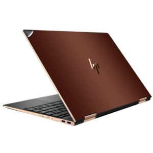 GADGETS WRAP Premium Vinyl Laptop Decal Top Only Compatible with HP Spectre X360 Convertible 13-ac0XX - Copper Electroplating