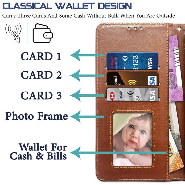 1777376881_COVERBLACK-Vintage-Wallet-Leather-Flip-Cover-for-Vivo-1820-Y91i-Executive-Brown.jpg COVERBLACK Vintage Wallet Leather Flip Cover for Vivo 1820 - Y91i - Executive Brown