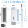 7 in 1 Multi-Function Laptop Cleaning Brush/Keyboard Cleaning kit/Gadget Cleaning kit Gap Duster Key-Cap Puller for Laptop,Monitor,Keyboard and Earphones with Spray Bottle