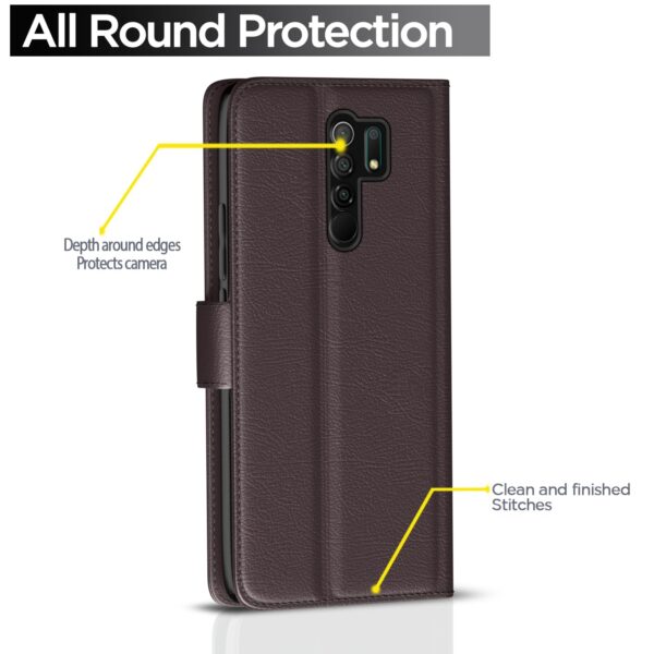 1777401111_Pikkme-Mi-Redmi-9-Prime-Flip-Case-Leather-Finish-Inside-TPU-with-Card-Pockets-Wallet-Stand-and-Shock-Proof-Magnetic-Closing-Complete-Protection-Flip-Cover-for-Mi-Redmi-9-Prime-Coffee.jpg Pikkme Mi Redmi 9 Prime Flip Case Leather Finish | Inside TPU with Card Pockets | Wallet Stand and Shock Proof | Magnetic Closing | Complete Protection Flip Cover for Mi Redmi 9 Prime (Coffee)