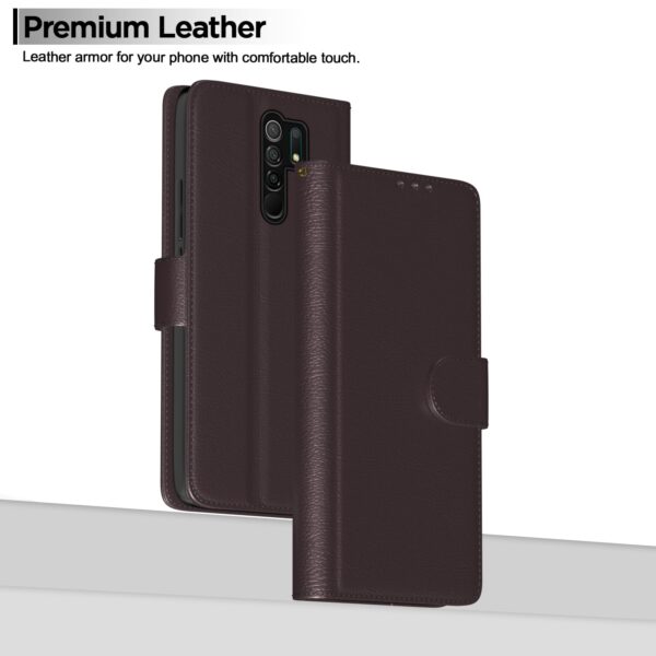 1777401112_Pikkme-Mi-Redmi-9-Prime-Flip-Case-Leather-Finish-Inside-TPU-with-Card-Pockets-Wallet-Stand-and-Shock-Proof-Magnetic-Closing-Complete-Protection-Flip-Cover-for-Mi-Redmi-9-Prime-Coffee.jpg Pikkme Mi Redmi 9 Prime Flip Case Leather Finish | Inside TPU with Card Pockets | Wallet Stand and Shock Proof | Magnetic Closing | Complete Protection Flip Cover for Mi Redmi 9 Prime (Coffee)