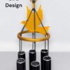 Paradigm Pictures Big Meditation Wind Chime 38" | Deep Sound Outdoor Chime for Home & Yoga Décor