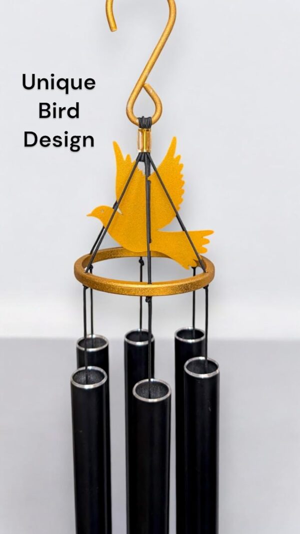 Paradigm Pictures Big Meditation Wind Chime 38" | Deep Sound Outdoor Chime for Home & Yoga Décor