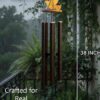 Paradigm Pictures Big Meditation Wind Chime 38" | Deep Sound Outdoor Chime for Home & Yoga Décor