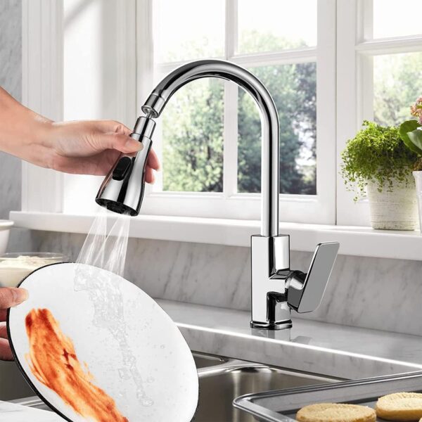 Tap Extender for Kitchen Sink, Flexible Faucet with Tap Extension for Convenient Use Upgrade Your Kitchen Sink with Flexible Tap for Easy Access (Sink Faucet)