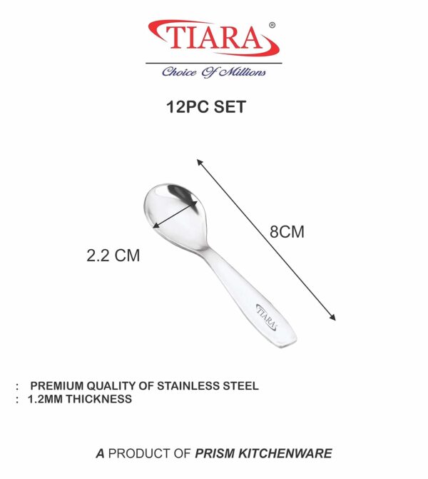 1777433661_TIARA-12Pc-Masala-Spoon-Heavy-Guage-Stainless-Steel-Small-Spoon-Mini-Spoon-for-Masala-Containers-Spoon-Set-for-HomeKitchen-Length-8cm-12Pc.jpg TIARA 12Pc Masala Spoon Heavy Guage Stainless Steel Small Spoon Mini Spoon for Masala Containers Spoon Set for Home/Kitchen Length 8cm (12Pc)