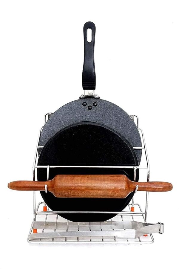 1777437332_Mk-home-Stainless-Steel-Chakla-Belan-Tawa-Chimta-Stand-4-in-1-Multipurpose-Kitchen-Rack-Rust-Free-Rolling-Pin-Board-Holder-Wall-Mount-Tawa-Stand-Organizer-for-Modular-Kitchen.jpg Mk home Stainless Steel Chakla Belan Tawa Chimta Stand 4 in 1 Multipurpose Kitchen Rack Rust Free Rolling Pin Board Holder Wall Mount Tawa Stand Organizer for Modular Kitchen