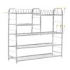 Palomino Wall Mount Kitchen Utensils Dish Rack | Stainless Steel Utensil Stand with Plate & Cutlery Holder (31 X 30 Inches) | Kitchen Shelves Organizer | Hanging