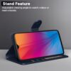 Pikkme Vivo Y91i Flip Case Leather Finish | Inside TPU with Card Pockets | Wallet Stand and Shock Proof | Magnetic Closing | Complete Protection Flip Cover for Vivo Y91i (Blue)