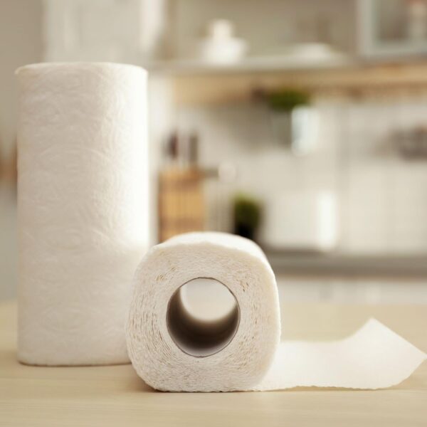 UPYOG 4 Ply Kitchen Tissue/Towel Paper Roll 240 pulls | 60 pulls X 4 Rolls | soft and highly absorbent | 100% Natural Virgin Cellulose Fiber