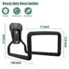 NYALA 2 Pcs Heavy Duty Black Garden Hose Hangers – Outdoor Water Hose Storage Holder & Wall Mount Hose Reel Stand (Rust-Resistant, Easy Install)