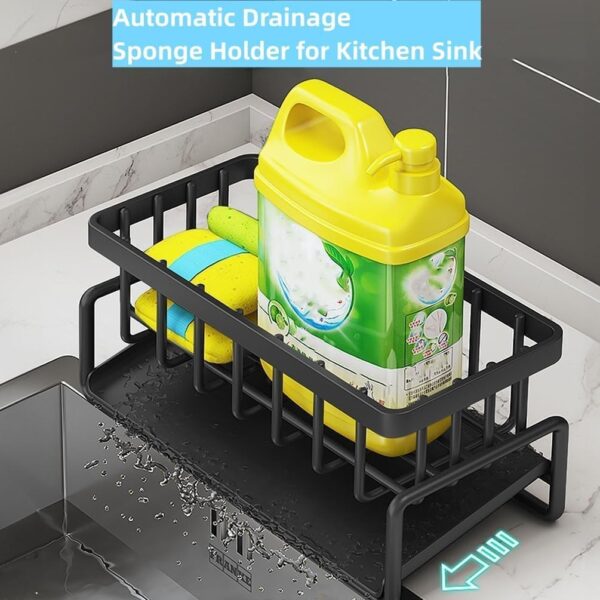 1777474864_Metal-Sponge-Holder-for-Kitchen-Sink-–-Auto-Draining-Sink-Organizer-Caddy-with-Soap-Tray-Dish-Brush-Towel-Bar-Holder-Kitchen-Storage-Rack-BLACK.jpg Metal Sponge Holder for Kitchen Sink – Auto-Draining Sink Organizer Caddy with Soap Tray, Dish Brush & Towel-Bar Holder, Kitchen Storage Rack (BLACK)